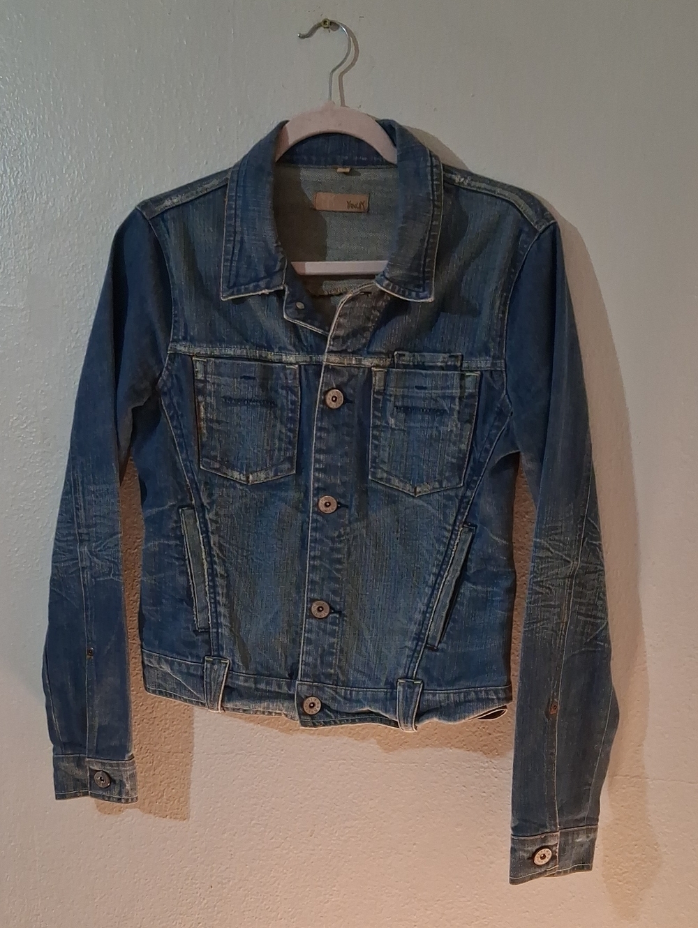 Yanuk Distressed Blue Denim Jacket